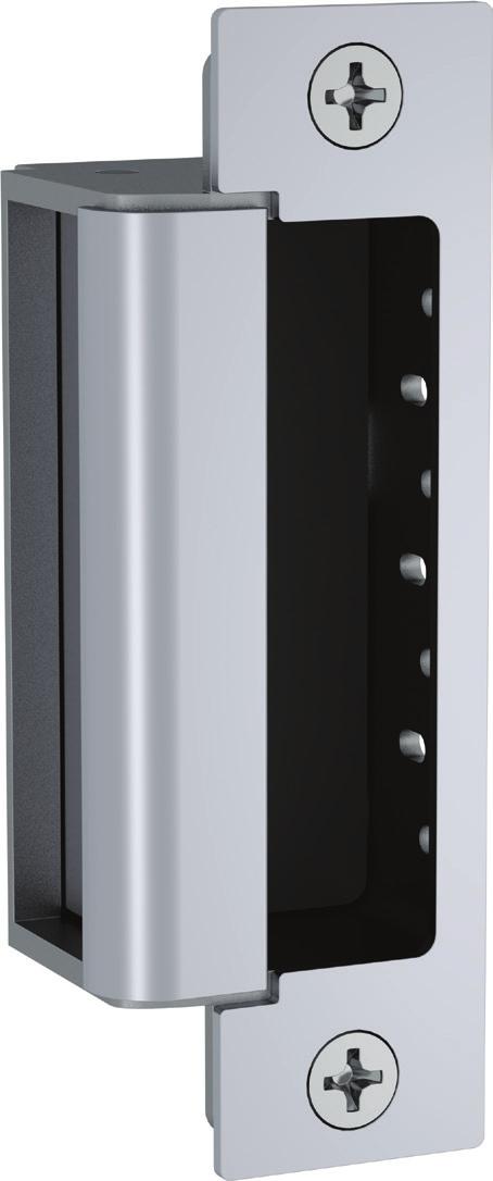 FOLGER ADAM HES ACCESSORIES CABINET LOCKS Shown with 1N faceplate The HES 1600 Series accommodates up to a 1" deadbolt with enhanced vertical cavity spacing and will accommodate every brand of