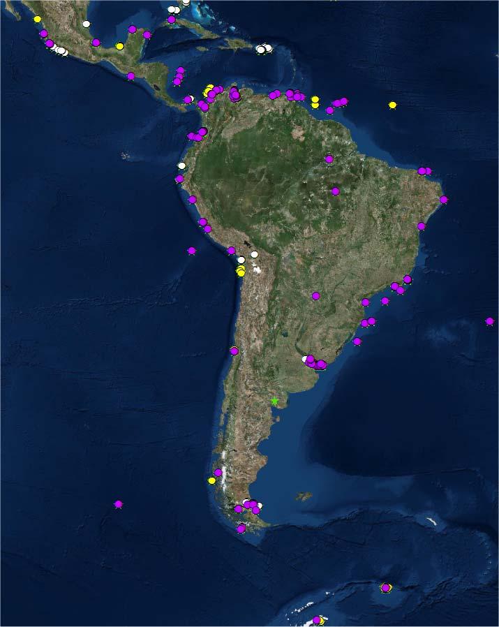 Satellite Data - South America Data source: exactearth Ltd., 2016.