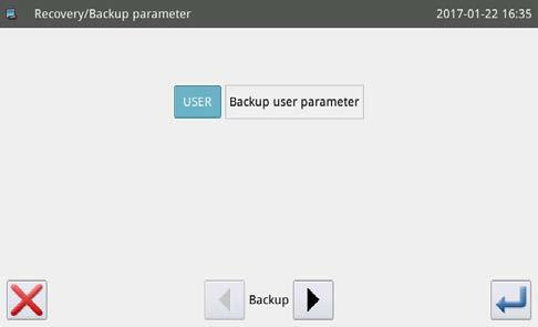 (3) Initialization and backup of parameters A Method to initialize and back up parameters 1) Press the key on the main screen P1 (or P2) to display the "Menu screen".