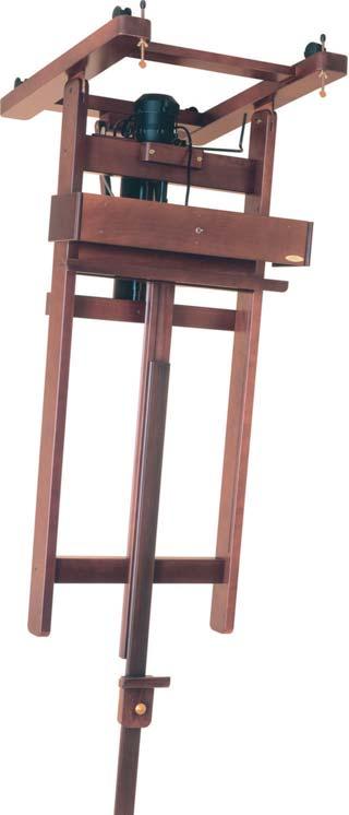 casters and leveling bolts lso in walnut lacquer (M/5) 60cm (w) x 240cm (h) 66cm (w) x 370cm (h)