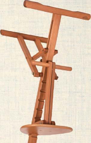 (w) 110cm (d). Mabef M/24 onstructed of oiled olour box or table easel.