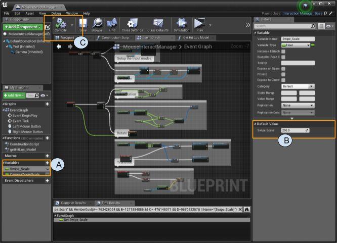 Additional tips MouseInteractManager The MouseInteractManager Blueprint controls the camera orbit speed and a few other aspects.