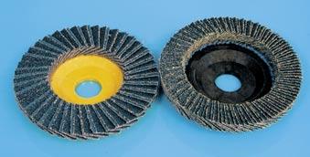 Traditional flap discs grind well for few minutes and when the surface grit is worn and you see only the tissue, performance falls. Use all the grinding material, don t waste money.