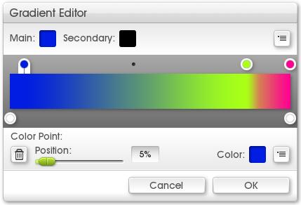 Gradients Gradients. Any system in ArtRage that makes use of Gradients allows you to either select an existing one from the Gradient Collection, or create a new one using the Gradient Editor.