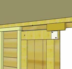 Install the Barrel Bolt Plywood Spacer (UU) to