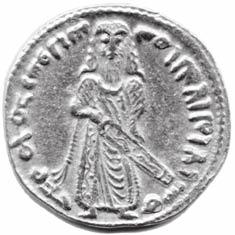 a reconsideration of an early marwanid silver drachm 11 Fig. 6. Enlargement of obverse and reverse of Standing Caliph dinar in fig. 1b. Fig. 7. Standing Caliph drachm.