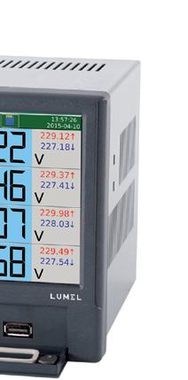 3x 0/4...20 ma 8x nd40 ṉ - power network analyzer / recorder Measurement and recording of over 500 electric energy quality parameters acc. to en 50160, en 61000-4-30, en 61000-4-7 standards.