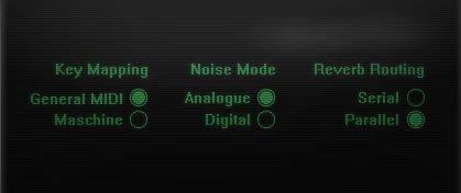You can use this to make sure all your drums sounds are tuned to each other, and to the whole track. Clicking on the gear icon above the pitch readout opens the Settings View.