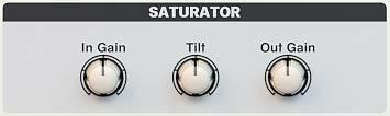 5.4.2 SATURATOR The saturator emulates the effect of overdriving an amplifier circuit.