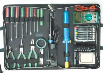 TOOL KITS TOOL CASES 500-032 Professional Electronic Tool Kit 500-026 Computer Maintenance Kit 500-032 contents Lineman s plier 165mm (6.5") Side cutter 125mm (4.9") Long nose plier 165mm (6.