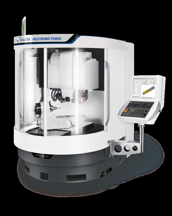 4 The at a glance Application The machine Grinding rotationally symmetrical tools for metalworking and woodworking industries For production and/or regrinding Fully automated, complete machining in a