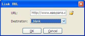 The setting window is shown as below: Link to URL: To link to a certain URL.