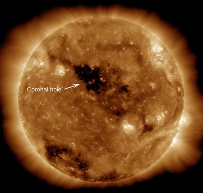 Solar Events 1. Coronal Holes: 1. Gaps in the Sun s Corona (outer atmosphere) that allow solar material to be ejected. 2.