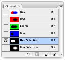 In Photoshop you can save a selection as a channel, (aka an