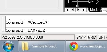 Use the command "LAYWALK" repeatedly to switch between different