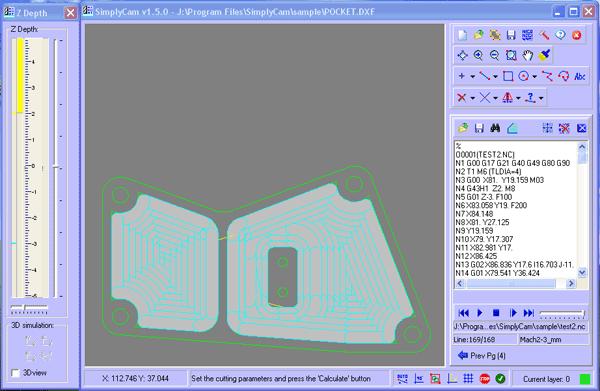 Tutorial 3 - Open Dxf file and create the Pocket toolpath. In this tutorial you will open a Dxf file and create the toolpath to remove the material contained in a closed profile.