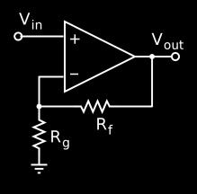 Op-Amp Characteristics Open-loop gain G is typically over 9000 But closed-loop gain is much smaller R in is very large (MΩ or larger) R out is small (75Ω or smaller) Effective output impedance in