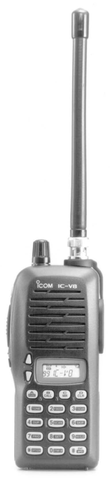 INSTRUCTION MANUAL VH TRANSCEIVER iv8 This device complies with Part 15 of the CC rules.