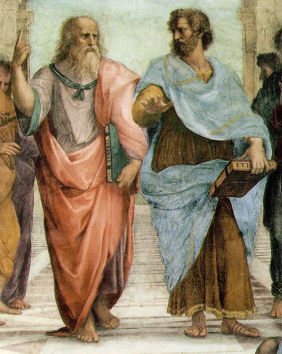 The School of Athens Raphael, details Plato: looks to the heavens