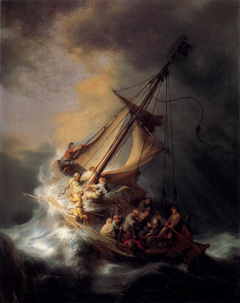 Christ in the Storm on the Lake of Galilee by Rembrandt, circa 1633.