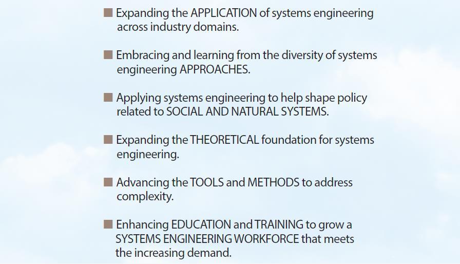 19 Systems Engineering Imperatives SE Vision