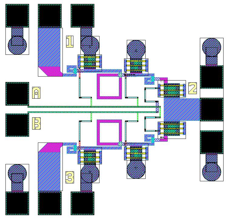 Fig. 5 Final layout of a broadband 0.