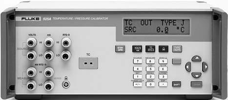 525A Temperature/ Pressure Calibrator DC/LF Calibration Superior accuracy and functionality in an economical benchtop package Calibrates a wide variety of thermocouple instrumentation Highly accurate