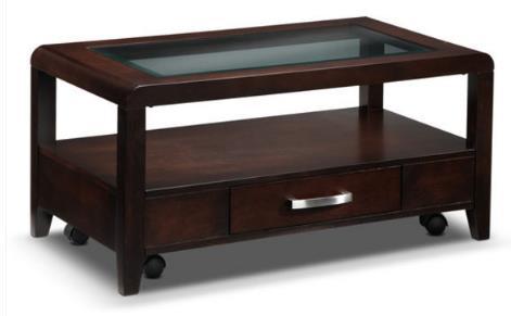 Felicia Coffee Table 386-12183 19x24x38 End Table 386-12184 26x15x24 Casters Casters allow mobility of