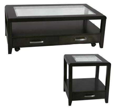 Avery Coffee Table 386-12180 End Table 386-12281 18.5x26x48 26x23.5x23.