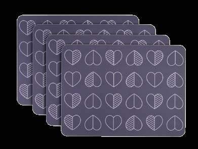 Set of 4 73550 6 way Confetti Placemats Set of 4