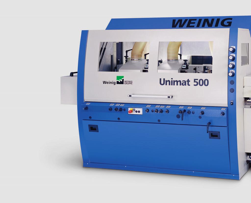 WEINIG presents: The universal moulding machine concept Unimat means the quality that you need to tackle the pressures of the constantly changing business climate and demanding workload.