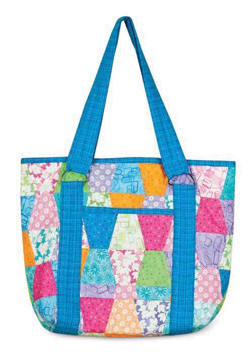 Use with: GO! Big GO! GO! Baby Tumbler Tote Design by Julie Weaver This roomy tote is a great project to use up scraps, and the AccuQuilt GO! Baby Fabric Cutter makes cutting those scraps a breeze!