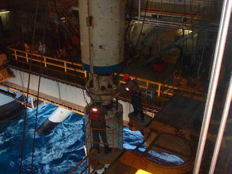 Ocean clipper drilling riser instrumentation 20 Sensing station mated to