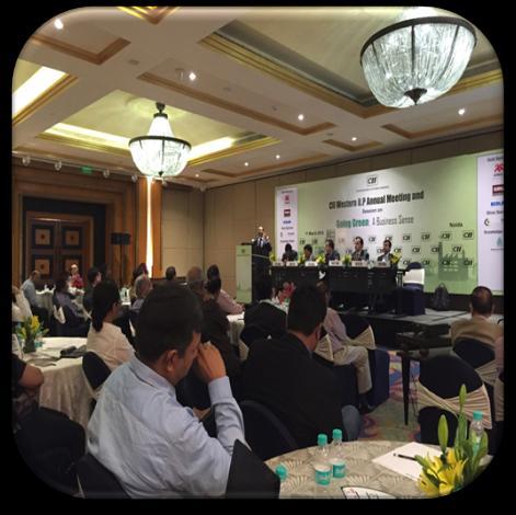 CII Annual Meeting on Going Green: A business Sense CII (Confederation of Indian Industry) organized a western U.P.