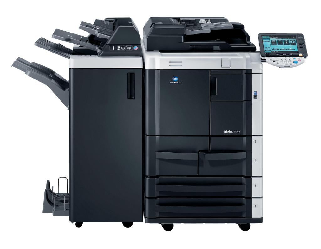 Bizhub 652 65 Pages per minute Network Print, Copy and Scan Full Colour Scanning 2 x 500 Universal paper trays and