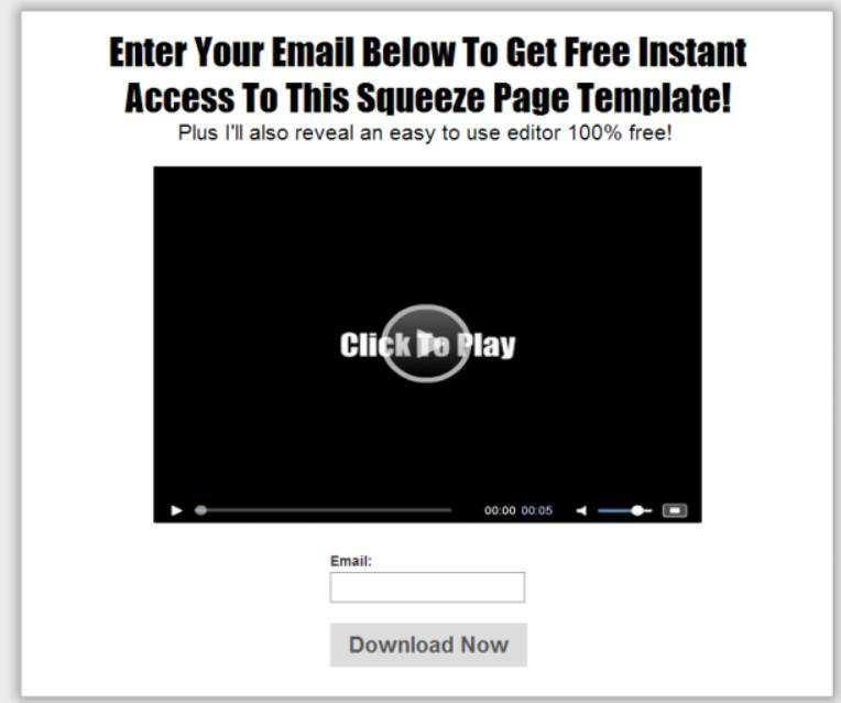 28 How to Create the Squeeze Page Don t freak out about creating a squeeze page, it s actually really simple. If you don t want to use WordPress you can just find a free template.