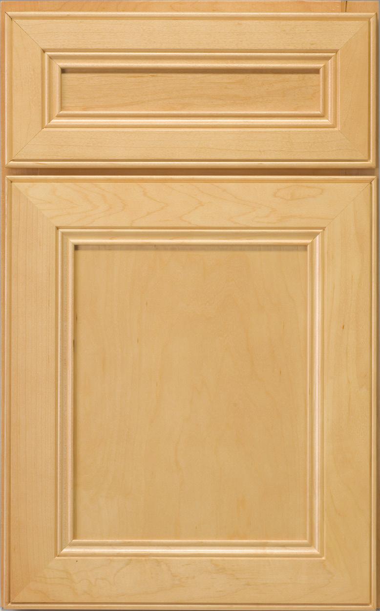 Classic II Flat Panel Full Overlay Door ü ü ü ü ü Mitered finger joint door and drawer w/wood dowel 1/4 flat veneer or HDF panel inset into door 5