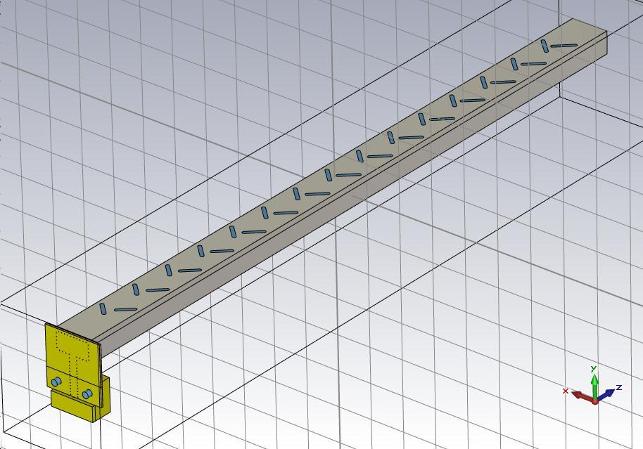 Chapter 3: Linear Array Design Figure 3.18 3D view of Linear Array.