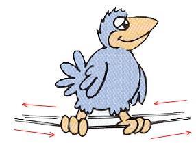 Why can a bird stand on a high voltage wire and not get shocked? Because there is no Potential difference between his feet.