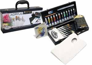 PAINTING R-02304 Watercolor Expert Set 12 Watercolor Paints 1 Drawing Pencil 1 Pencil Eraser 1 Pencil Sharpener 1 Palette Knife 6 Natural Hair Brushes 1 Palette
