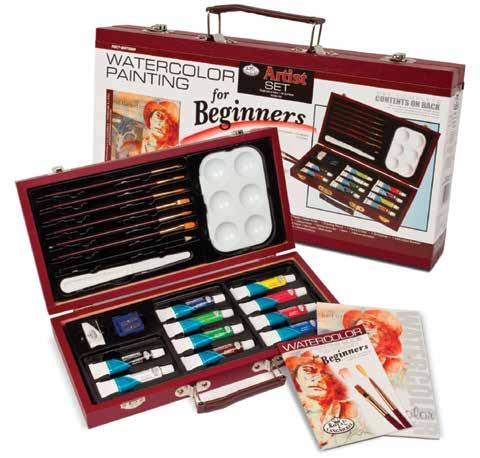 Beginner Sets Beginner Sets WATERCOLOR PAINTING FOR BEGINNERS R-24017 Watercolor Beginner Set 10 Watercolor Paints 1 Drawing Pencil 1 Pencil