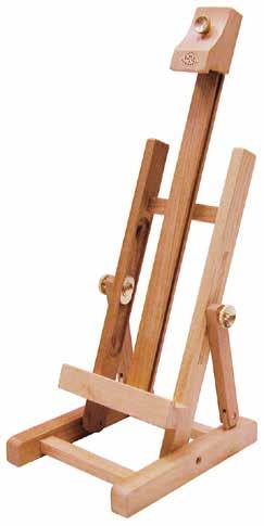 Wood Tabletop Easel Height: 17 Max Canvas Height: 12.