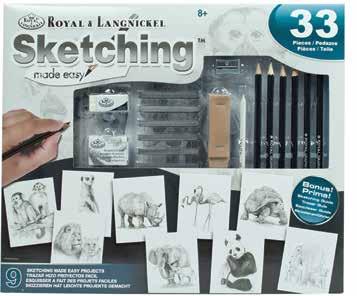 Graphite Pencils, 6 Sketching Sticks, Pencil Sharpener, Kneadable Eraser, Drawing Eraser,