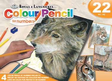 4 x 2 *Must be ordered in full case packs R-08094 Colour Pencil Set - American Wildlife Ages 8+ * 10