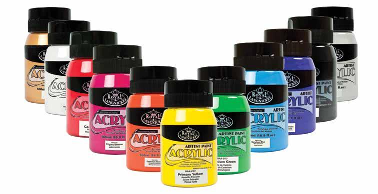 500 ml Acrylic Paints 120 ml Acrylic Paints Actual color may vary from catalogue representation. Actual color may vary from catalogue representation. Tubes are peggable.