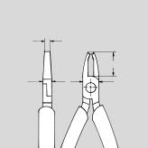 36 Electronics Mounting Pliers 36 12 130 36 42 125 Model 36 12 130: to bend wire in shape for the distance to the plate Model 36 42 125: to cut wire at 1.