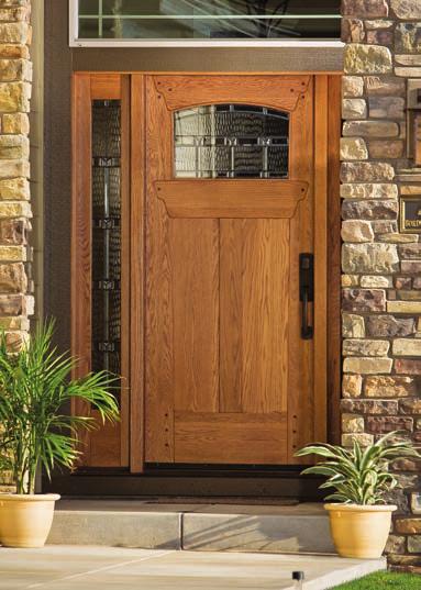 Decorative Doors Wood and glass come together exquisitely for an impressive welcome.