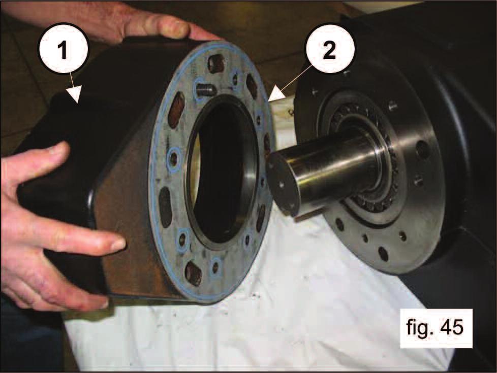 alignment (1, fig. 44). Assemble the reducer case (1, fig.