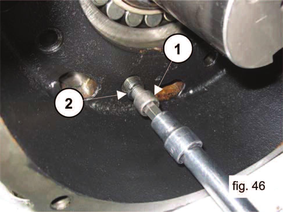 screws (1, fig. 46), the 2 M12 x 50 screws (1, fig.
