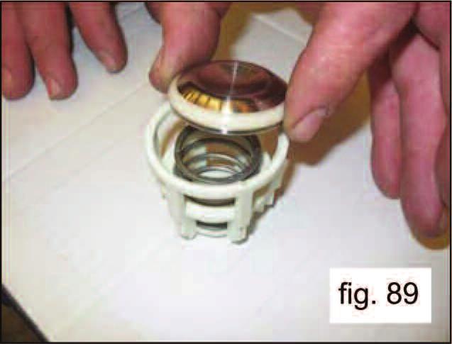 Assemble the suction and delivery valve units (fig. 89 and fig.
